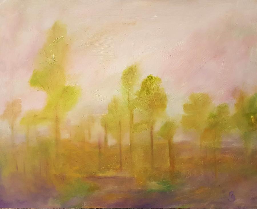 Misty Morning         5820 Painting by Cheryl Nancy Ann Gordon