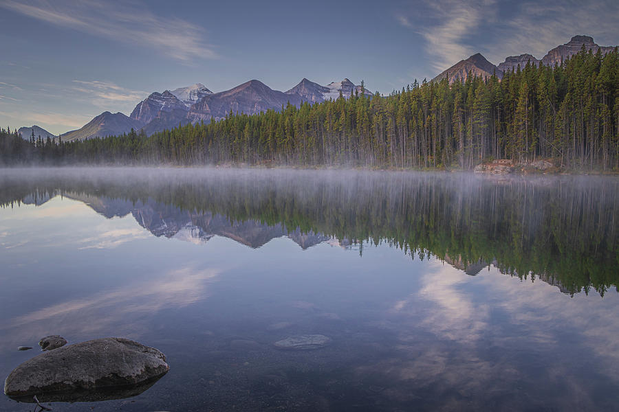 Misty morning in Alberta Canada Photograph by Martin Pedersen