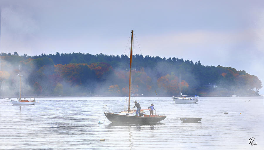 Misty Morning In Mystic Photograph by Robert Harris