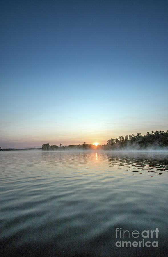Misty Morning Reveal - Wollaston Lake - ON Photograph by Spencer Bush