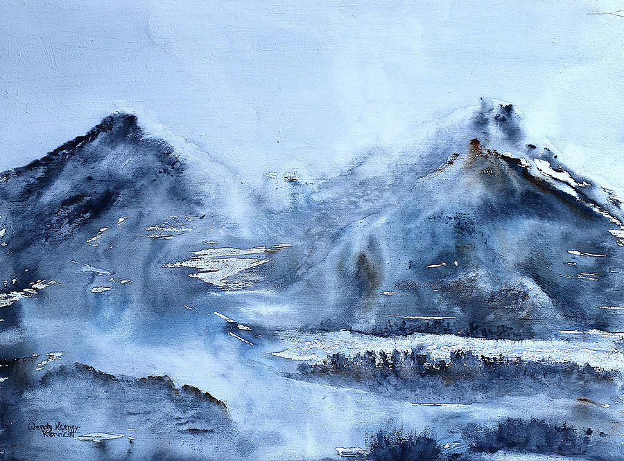 Misty Mountains No. 1 Painting by Wendy Keeney-Kennicutt