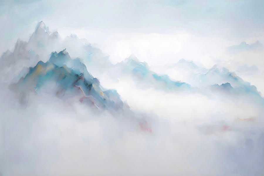 Misty Mountains Digital Art by Ursula Abresch