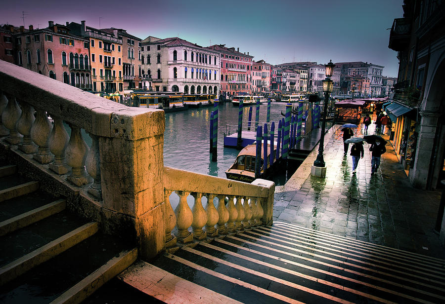 Misty Rain - Venice Photograph by Mark Gomez