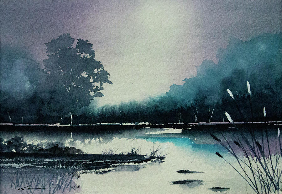 Misty Scene Painting