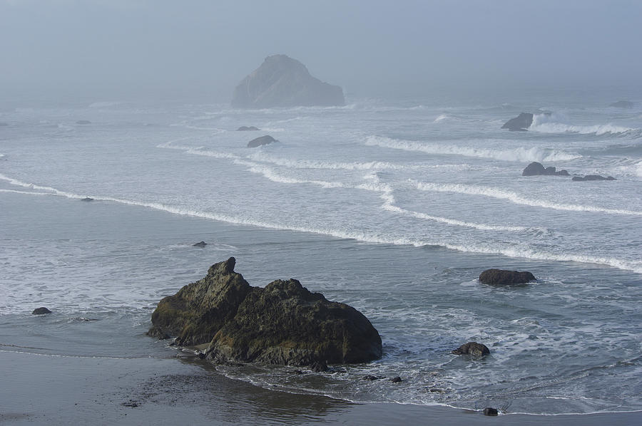 Misty Sea Photograph by Adria Trail