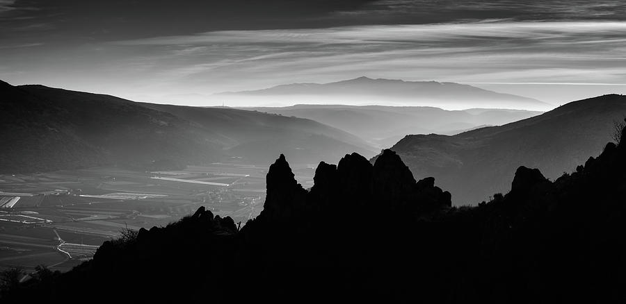 Misty Sierra Nevada Photograph by Gary Browne