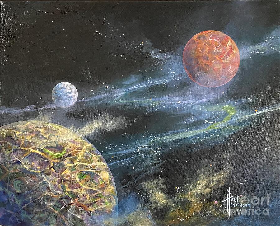 Misty Space Painting by Paul Henderson - Fine Art America