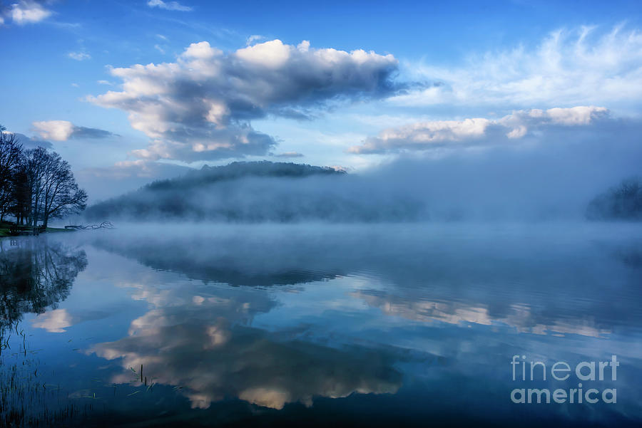 Misty Spring Morning at the Lake Photograph by Thomas R Fletcher