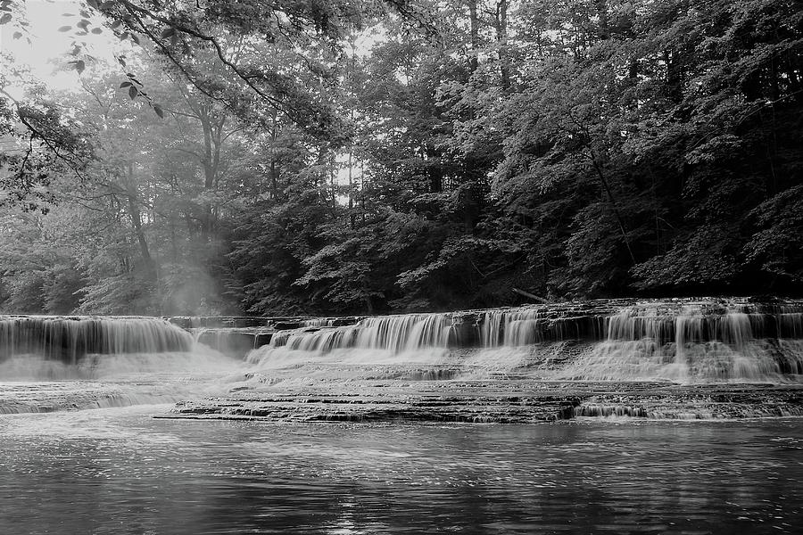 Misty Spring Waterfall Photograph by Brad Nellis