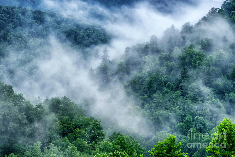 Misty Summer Mountains Photograph by Thomas R Fletcher