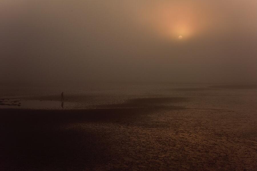 Misty Donaghadee Sunset Beach Photograph