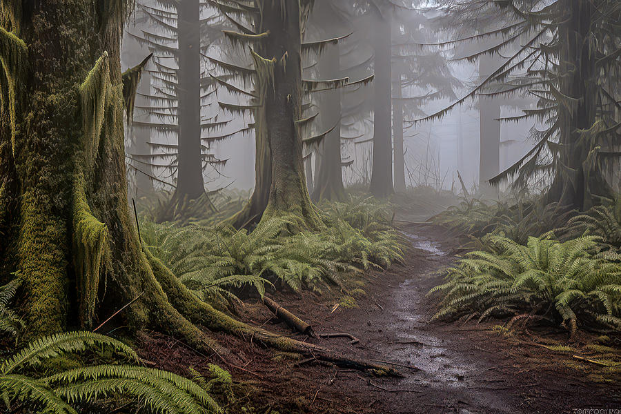 Misty Trails Embrace Photograph by Bill Posner