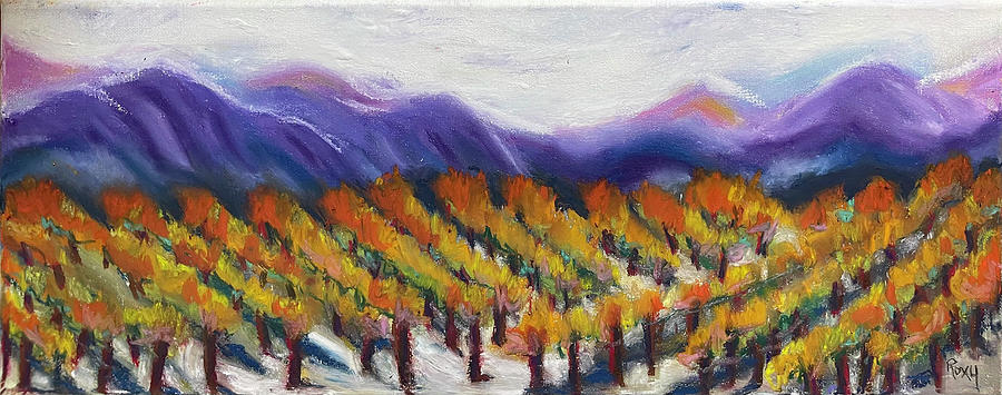 Misty Vines Painting by Roxy Rich