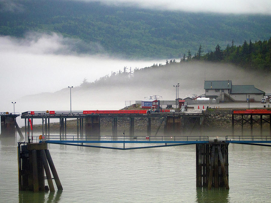 Misty Mountains Photograph - Misty Water View in Skagway, Alaska by Karen Zuk Rosenblatt
