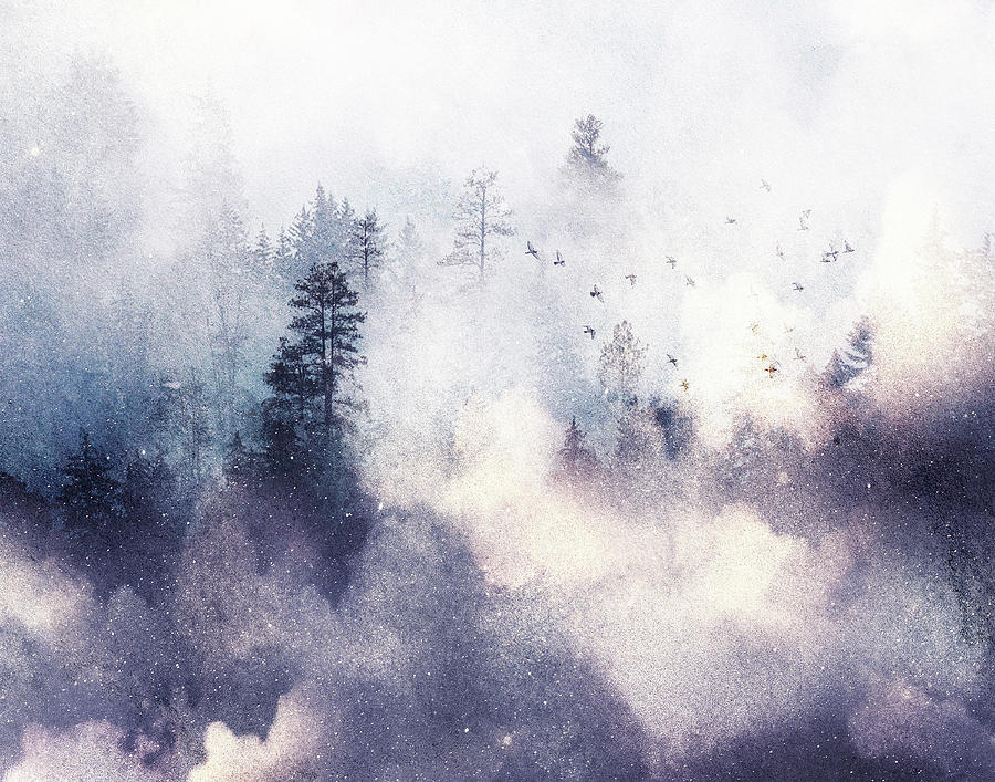 Misty Winter 1 Mixed Media by Colleen Taylor