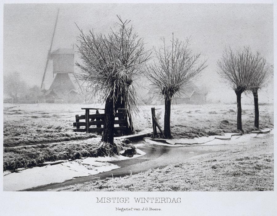 Misty Winter Day, J.g. Beers, 1904 Digital Art