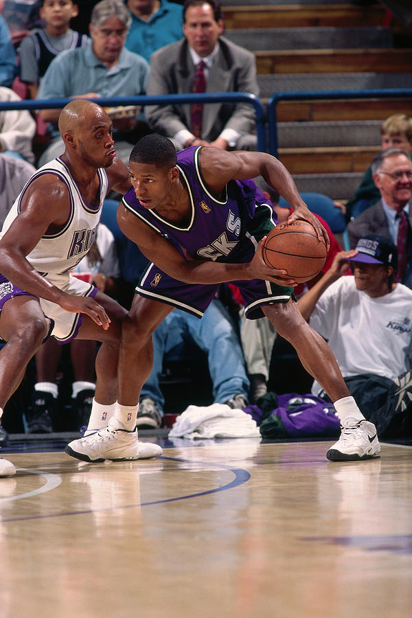 Mitch Richmond and Ray Allen Photograph by Rocky Widner
