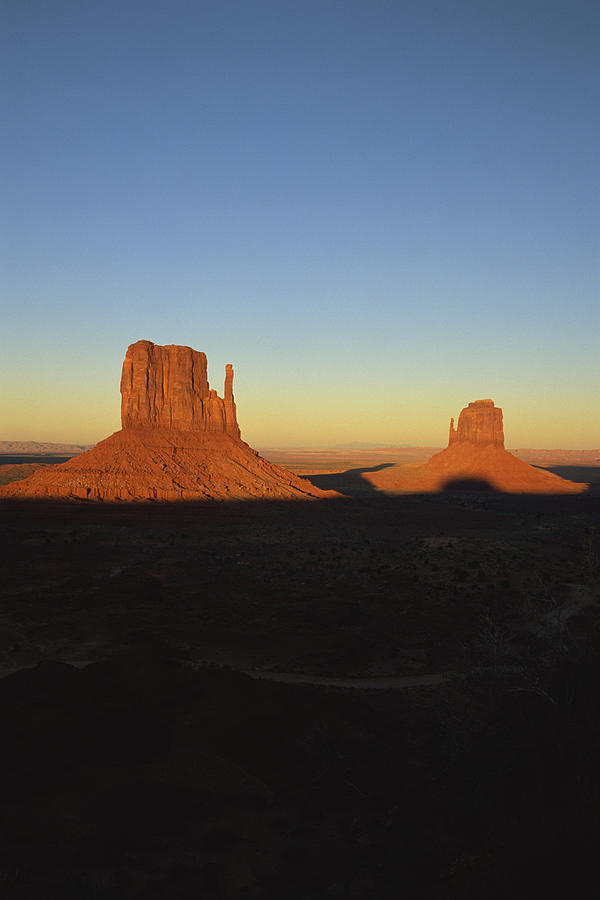 Mitten buttes , Monument Valley , Utah Photograph by Comstock Images