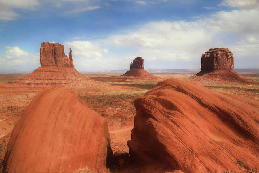 Mitten Buttes at Monument Valley Photograph by Donna Kennedy