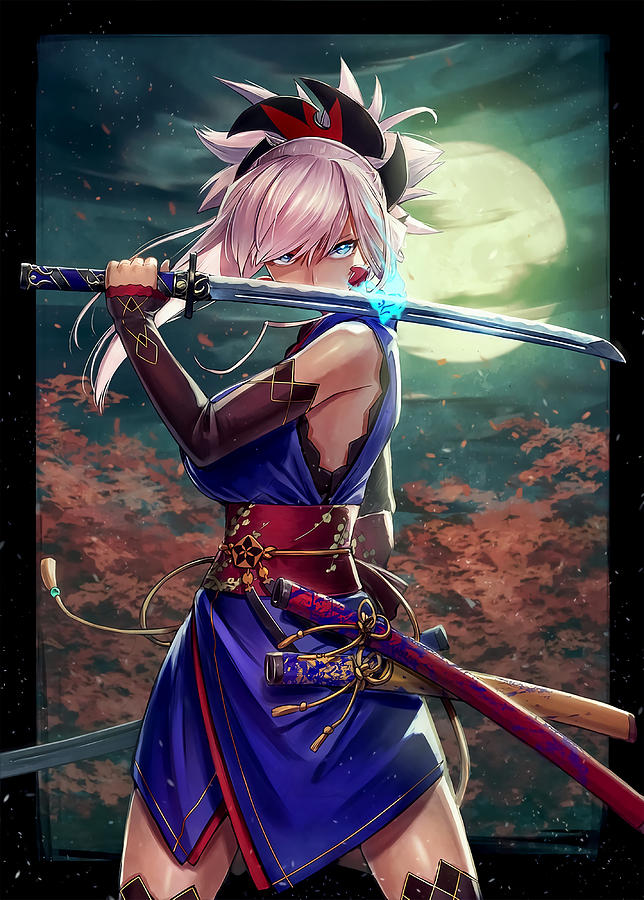 miyamoto musashi fgo Poster cute Painting by Walsh Anderson | Pixels