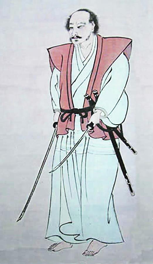 Miyamoto Musashi, Self-portrait, Samurai, Digital Art by Tom Hill ...