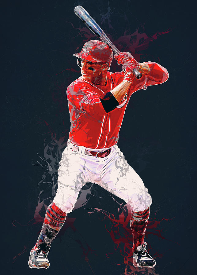  MLB Cincinnati Reds Artissimo Joey Votto 22x28 Canvas