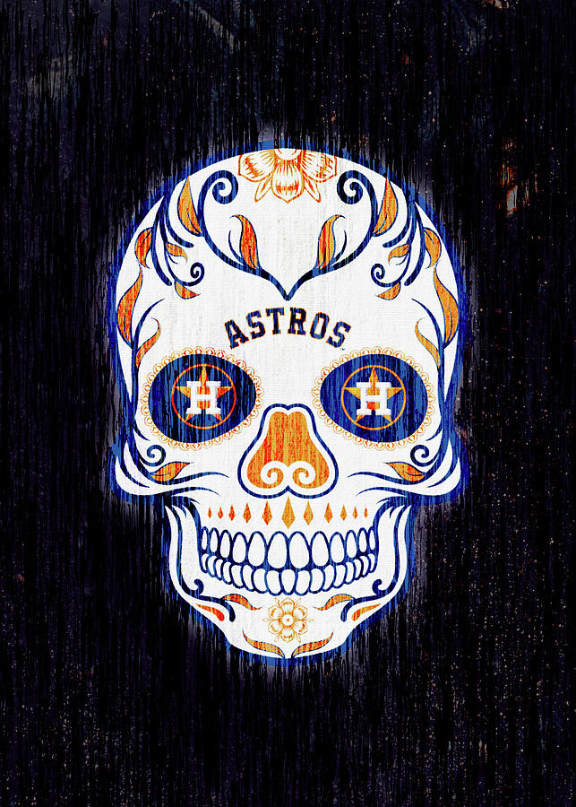 houston astros sugar skull