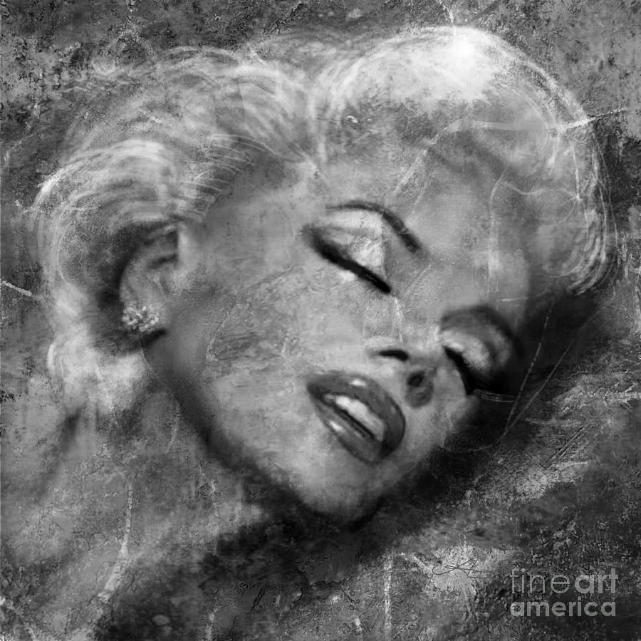 MM Universe BW Painting by Angie Braun