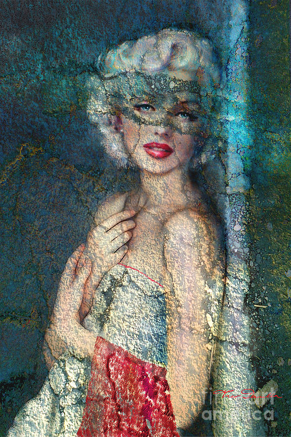 Marilyn Monroe Painting - MM Venice blue by Theo Danella