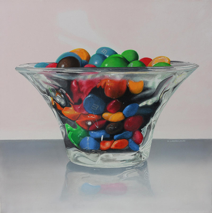 Mmm.. M and Ms Painting by Norb Lisinski