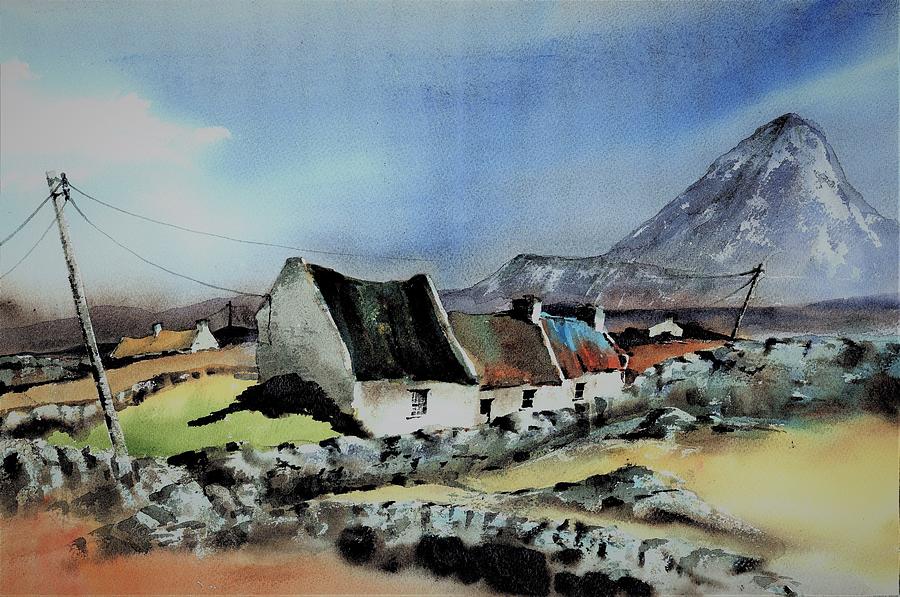 Mnt, Errigal, Donegall Painting by Val Byrne