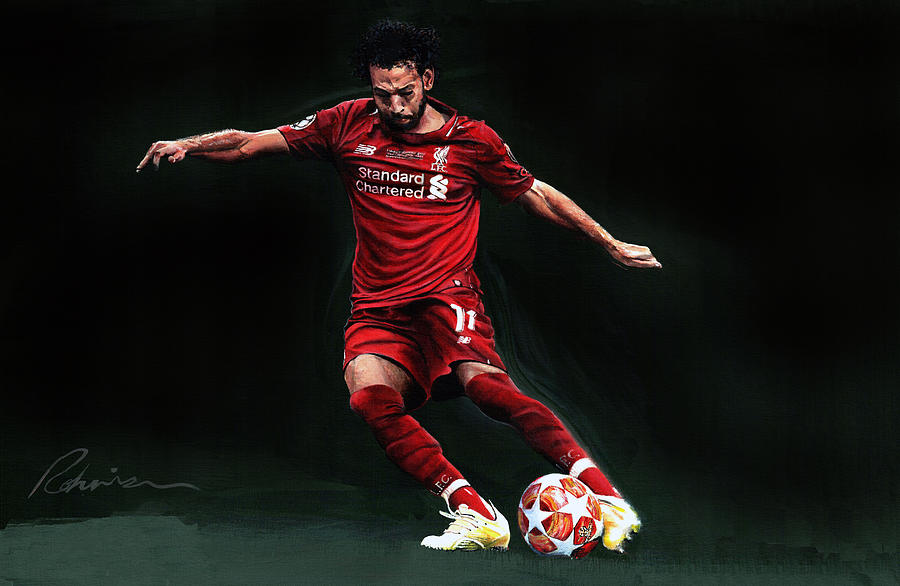 Mo Salah - Liverpool F C Painting