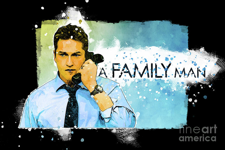 Mo1087 A Family Man Horizontal Movie Poster Digital Art by Joanie ...