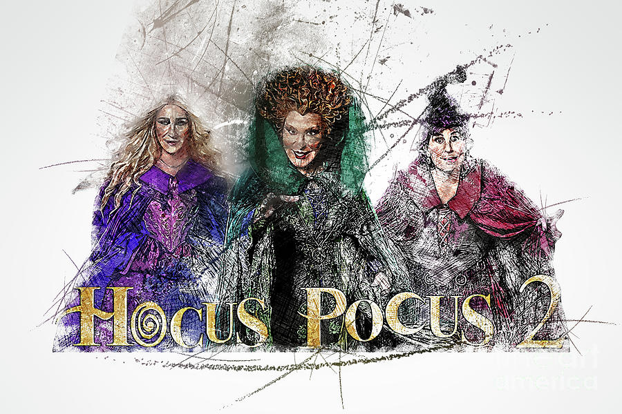 Mo2228 Hocus Pocus 2 Horizontal Movie Poster Digital Art by Joanie ...