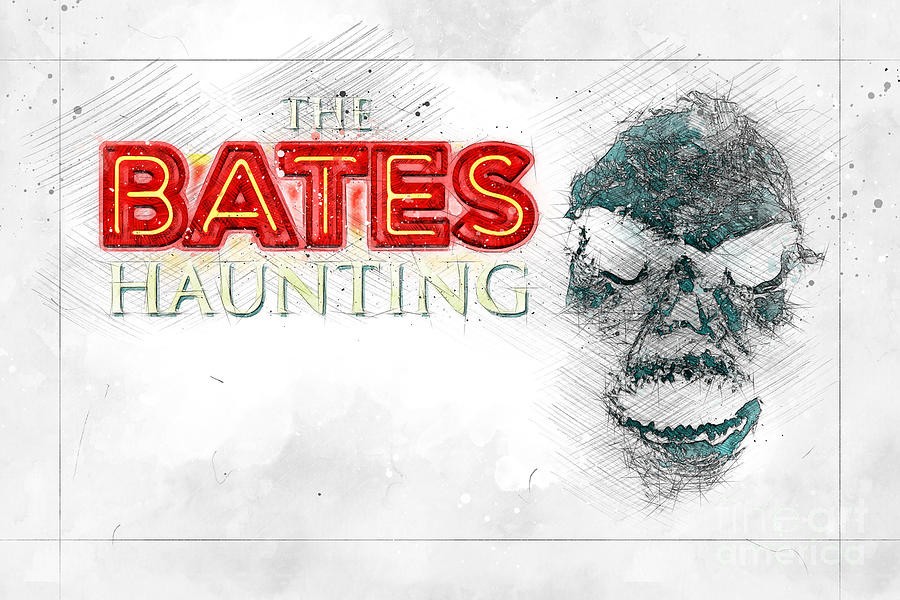 Mo3411 The Bates Haunting Horizontal Movie Poster Digital Art By Joanie ...