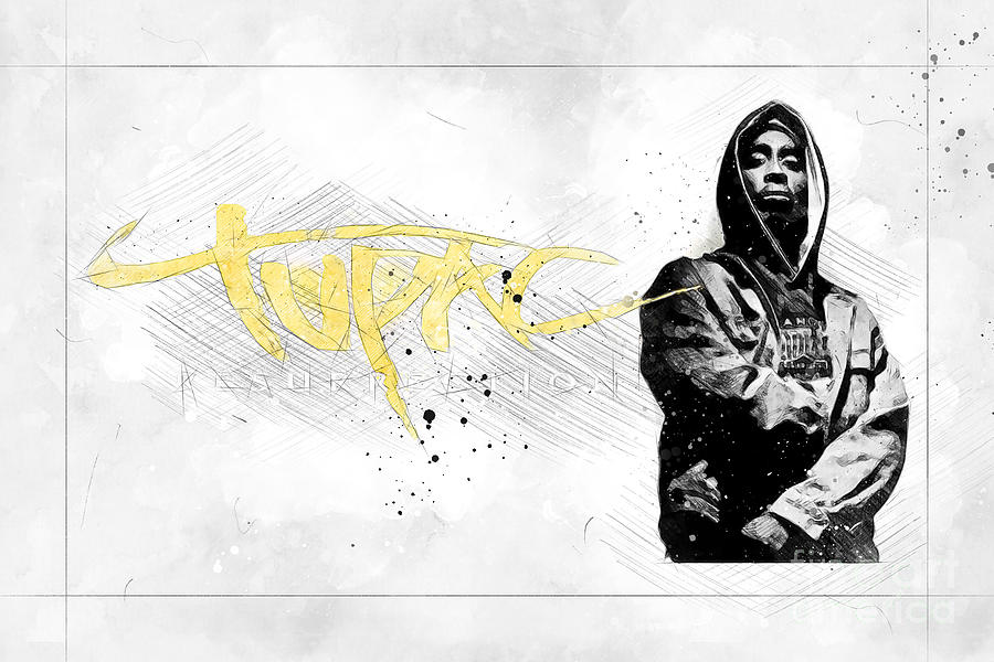Mo4187 Tupac Resurrection Horizontal Movie Poster Digital Art by Joanie ...
