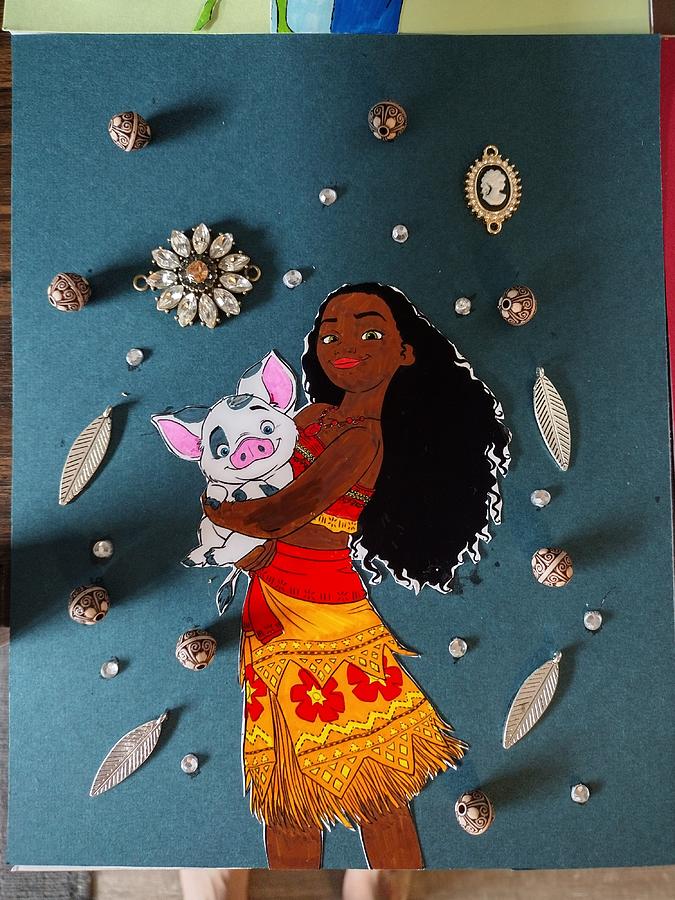 Moana and pua Digital Art by Katherine Montana - Fine Art America