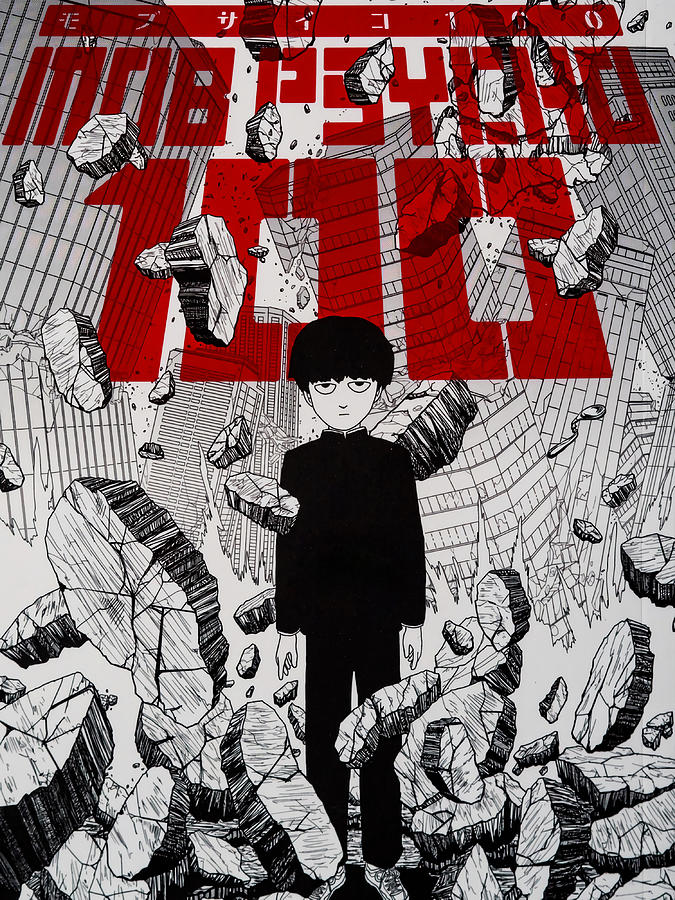 Mob Psycho 100 Poster Painting by Owen Price