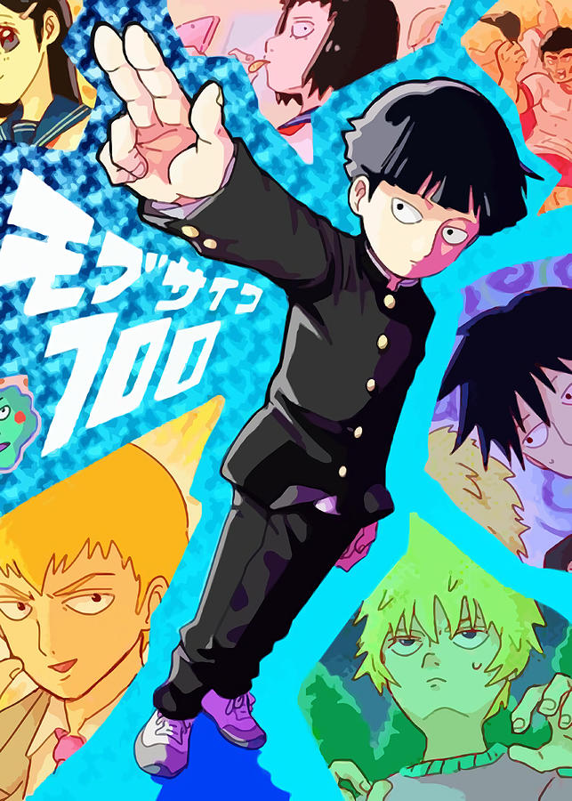 mob psycho Poster Painting by Young Price - Fine Art America