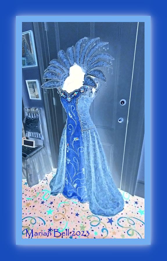 Mobile Carnival Museum Display Mardi Gras Queen's Gown Negative