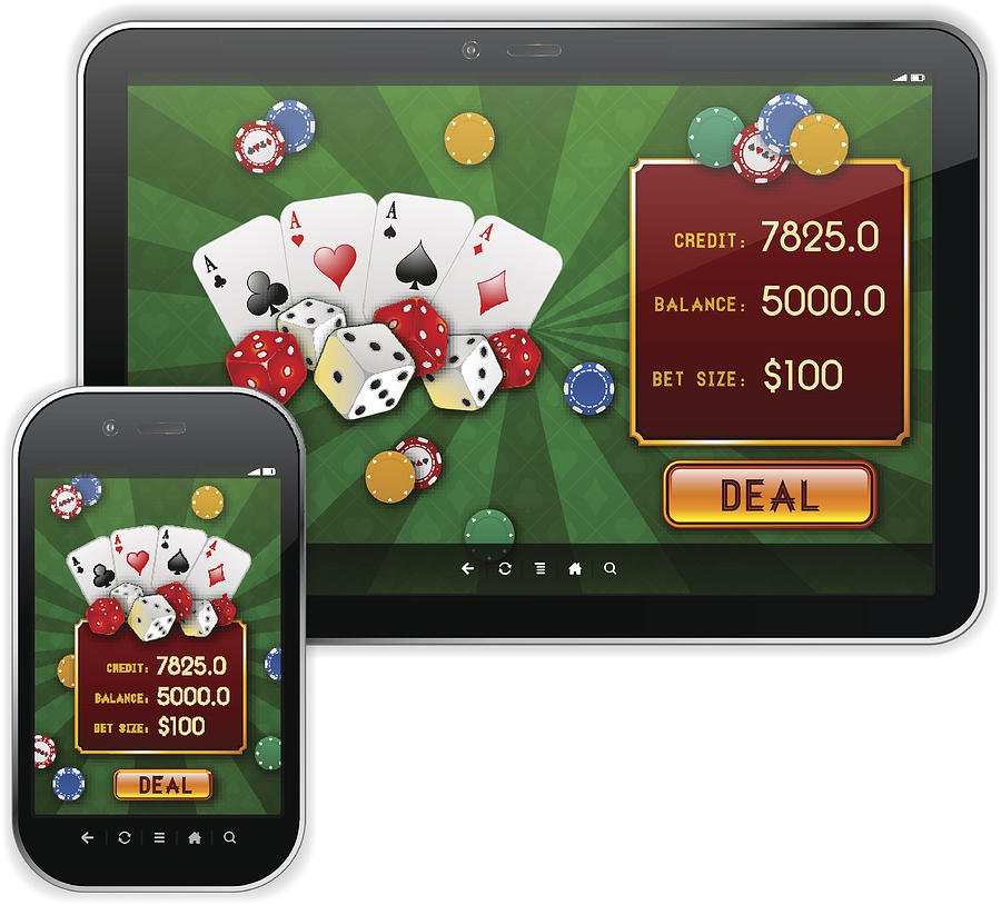 Mobile Casino Responsive UI Design Drawing by -cuba-