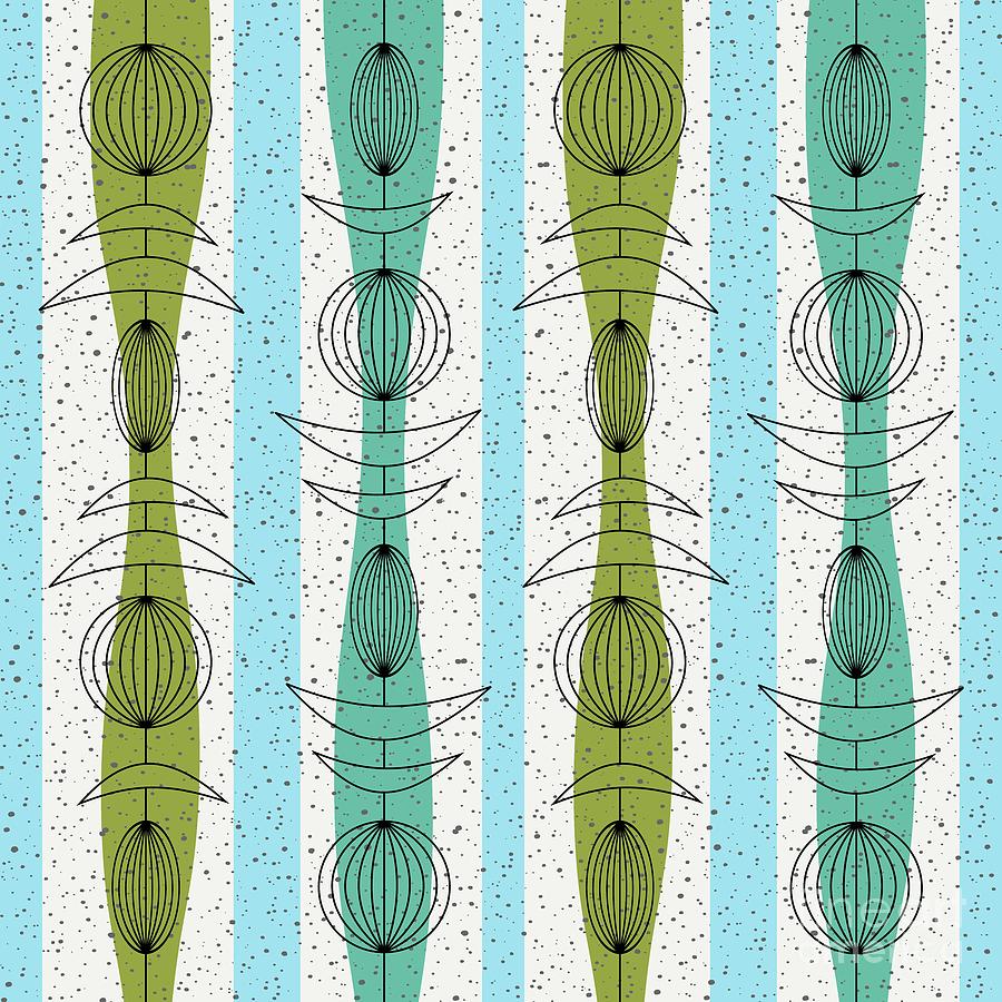 Mobiles Fabric 1 Digital Art by Donna Mibus