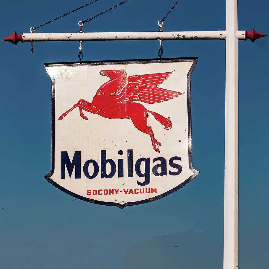 Mobilgas sign Photograph by Flees Photos