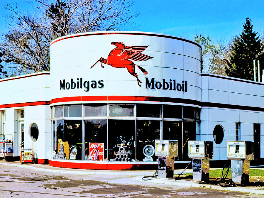Mobilgas Station Photograph by Dominic Piperata