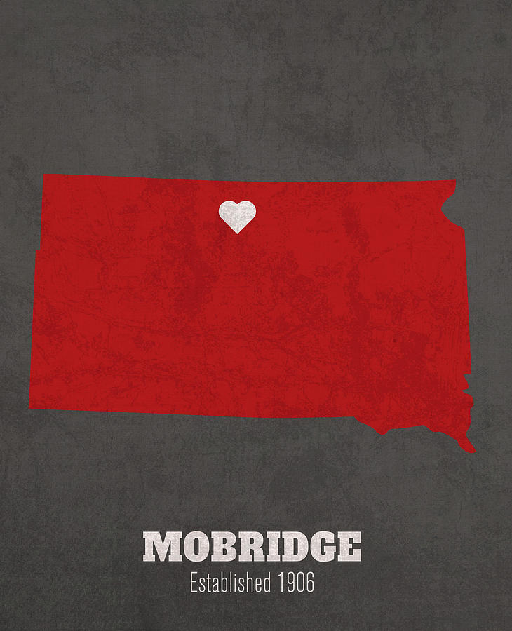 Mobridge South Dakota City Map Founded 1906 University Of South Dakota Color Palette Design Turnpike 