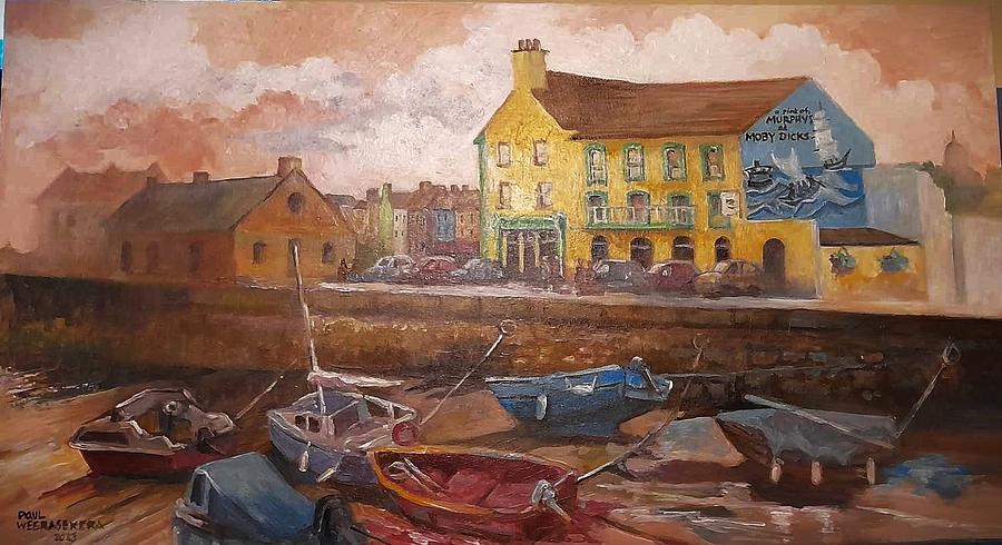 Moby Dick Public House Youghal  Co Cork Ireland Painting by Paul Weerasekera