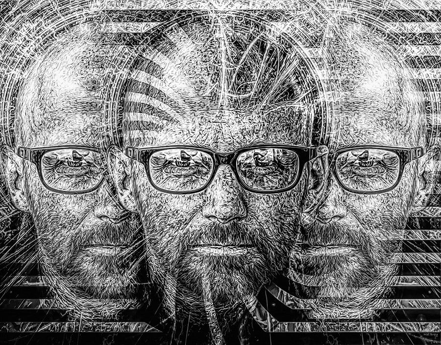 Moby Musician Mixed Media by Mal Bray