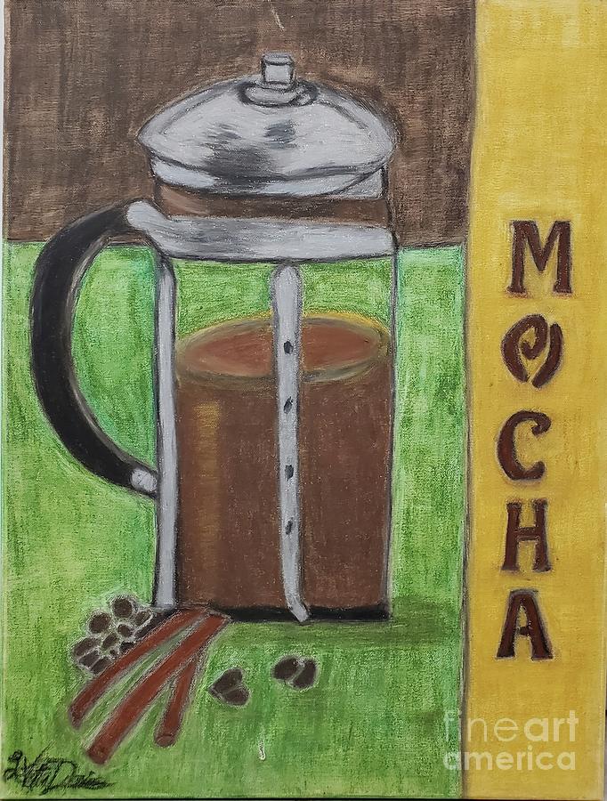Coffee Painting - Mocha by LeVetta Nealy-Davis