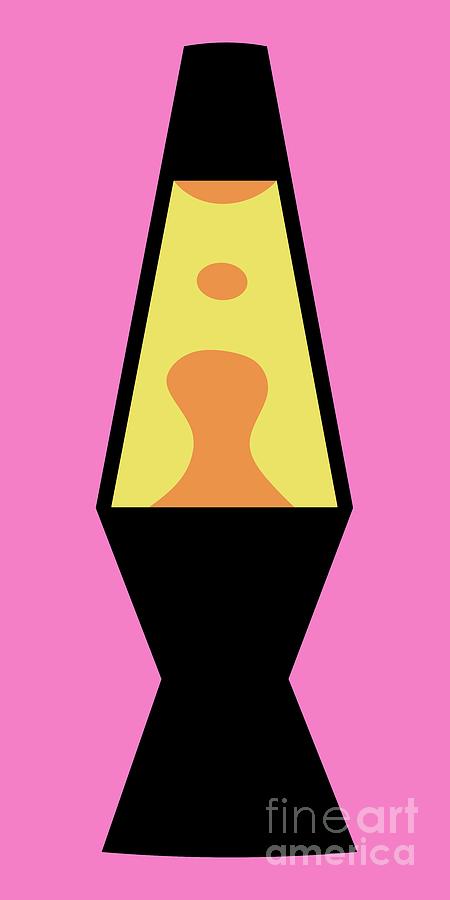 Mod Lava Lamp on Pink Digital Art by Donna Mibus