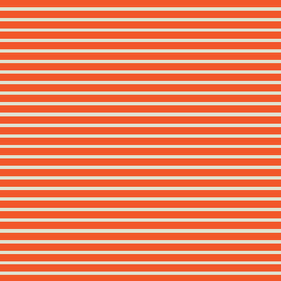 Mod Orange Stripe  Digital Art by Ink Well